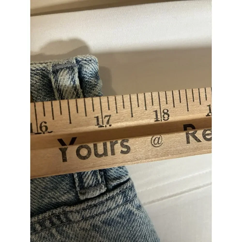 Madewell Womens 31 Tall NWT Superwide Leg High Rise Light Wash Denim Jeans Y2K - Picture 7 of 9